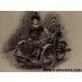 The Butler Family (Edward Butler with his wife Kitty (Kate Gildersleeves - thought to be the World’s first lady motorcyclist) and his son Eric) aboard another 3-wheeler in the early 1900’s.