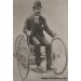 Edward Butler aboard his Butler Petrol Cycle. (Photo taken at Erith, May 1889)